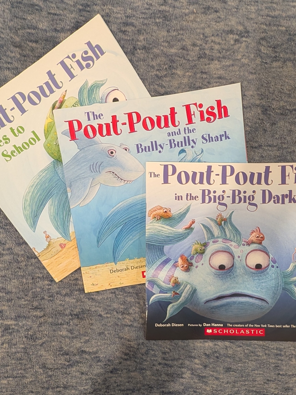 Scholastic Paperback NWOT The Pout-Pout Fish Book Trio - Picture 2 of 8